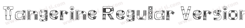 Tangerine Regular Version 1006Fon字体转换